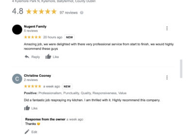 Kitchen Respray Reviews