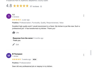 Kitchen Respray Reviews